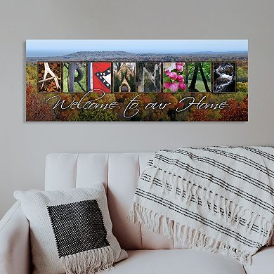 "Arkansas - State Welcome" Block Mount Wall Art