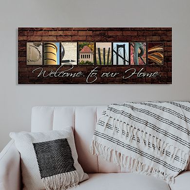Delaware "Welcome" Block Wall Art