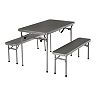 COSCO Outdoor Living 4FT Aluminum Table and Bench Set
