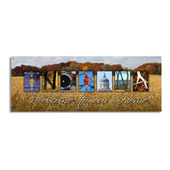 Personal-Prints "Indiana - State Welcome" Block Mount