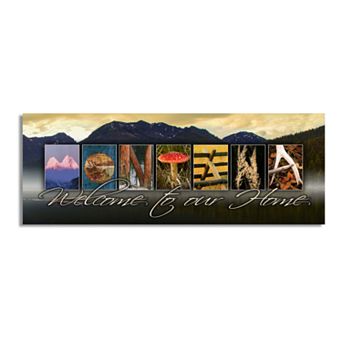 Personal-Prints "Montana - State Welcome" Block Mount Wall Art