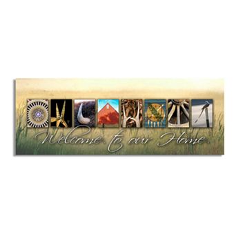 Oklahoma "Welcome" Block Wall Art
