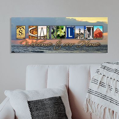 South Carolina "Welcome" Block Wall Art