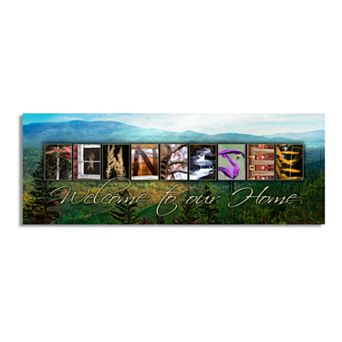 Tennessee "Welcome" Block Wall Art
