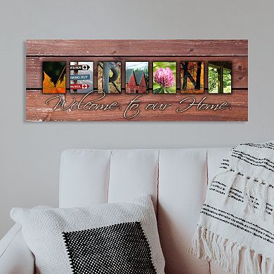 Vermont "Welcome" Block Wall Art