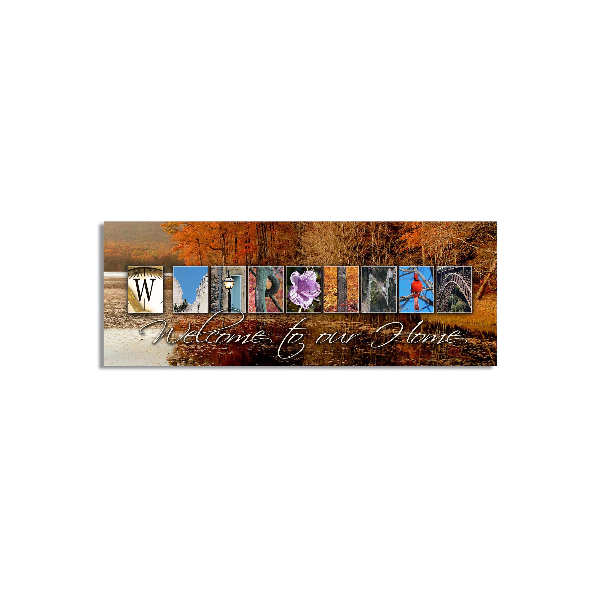 West Virginia Welcome Block Wall Art, None