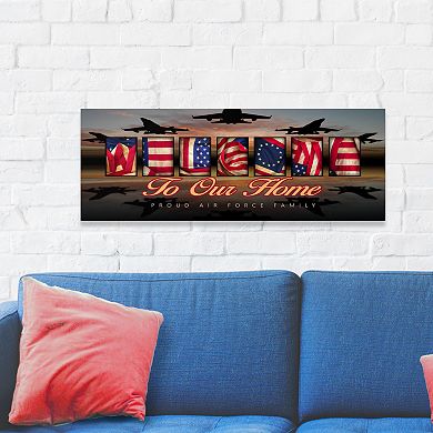 Air Force "Welcome" Block Wall Art