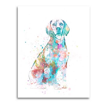 Beagle Watercolor Wall Art