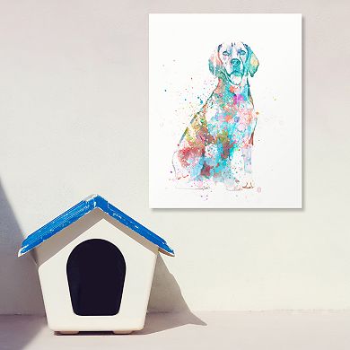Beagle Watercolor Wall Art