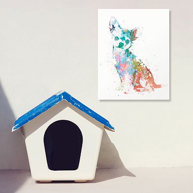 Chihuahua Watercolor Wall Art