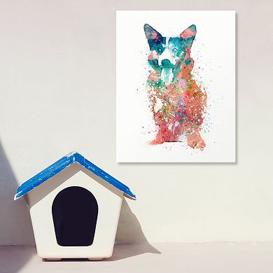 Welsh Corgi Watercolor Wall Art
