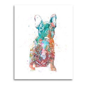 Personal-Prints French Bulldog Wall Art - Watercolor Dog LG