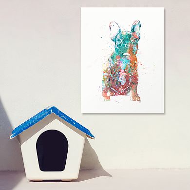 Personal-Prints French Bulldog Wall Art - Watercolor Dog LG