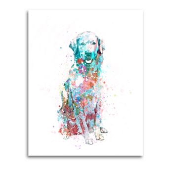 Personal-Prints Golden Retriever Wall Art - Watercolor Dog LG