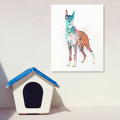Personal-Prints Great Dane Wall Art - Watercolor Dog LG