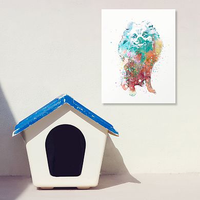 Personal-Prints Pomeranian Wall Art - Watercolor Dog LG