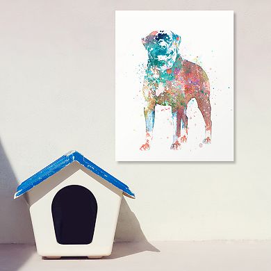 Rottweiler Watercolor Dog Wall Art
