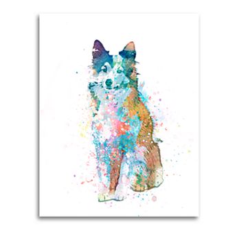 Personal-Prints Sheltie Wall Art - Watercolor Dog LG