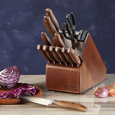 Chicago Cutlery Signature Edge Walnut 13-pc. Knife Block Set