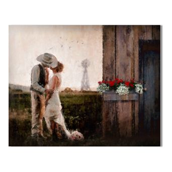 Personal-Prints A Country Romance Wall Art - Wood Block Mount LG