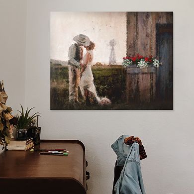 Personal-Prints A Country Romance Wall Art - Wood Block Mount LG