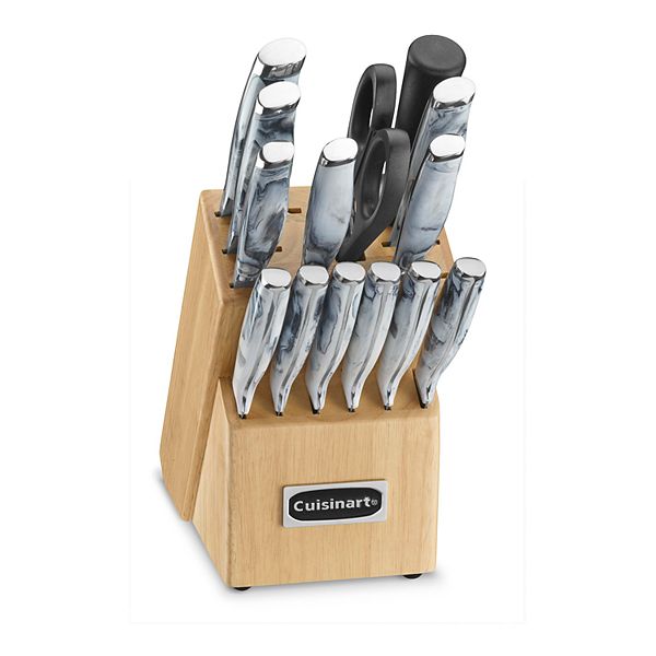 Featured image of post Cuisinart Knife Set Black Block - The set includes 11 knives, along with a pair of 8 shears, an 8 sharpening steel, and a black painted knife block to store them.