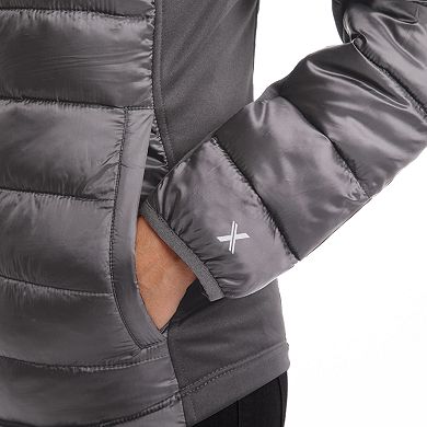 Womens Excelled Excelled Women's Hybrid Hooded Puffer