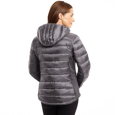 Womens Excelled Excelled Women's Hybrid Hooded Puffer
