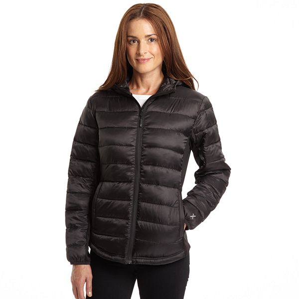 Womens Excelled Excelled Women's Hybrid Hooded Puffer