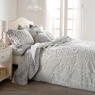 Peri Chenille Rose Comforter Set