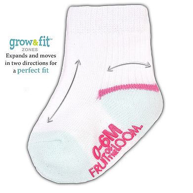 Baby Girl Fruit of the Loom® 6 Pack Socks