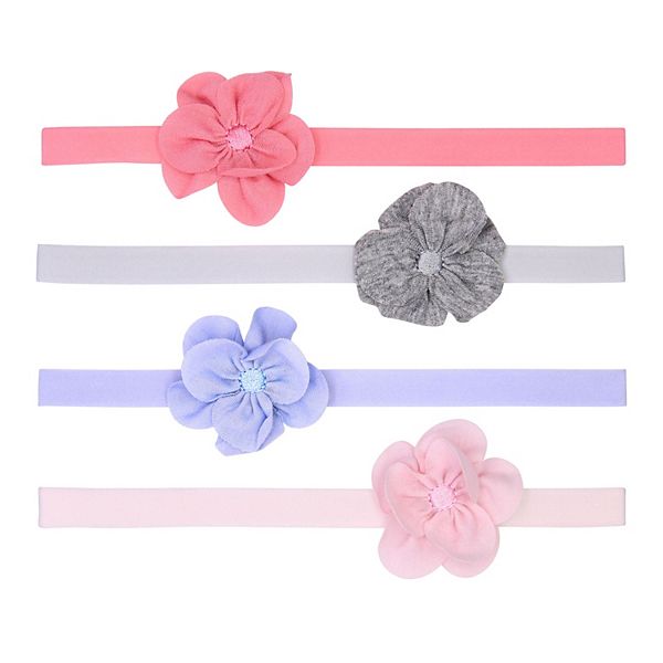 Baby Girl Fruit of the Loom® 4 Pack Floral Headwraps