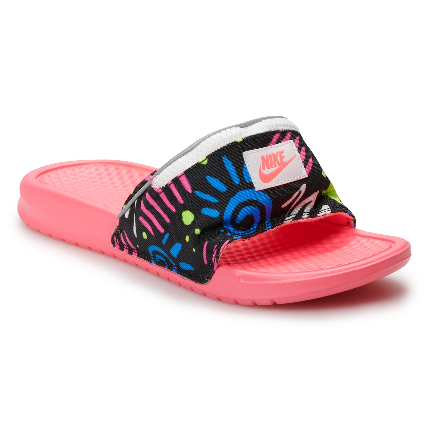 nike fanny pack slides pink