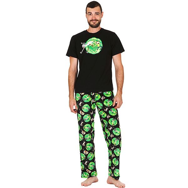 Briefly Stated Herren Rick and Morty Pajama Pants Pyjamahose