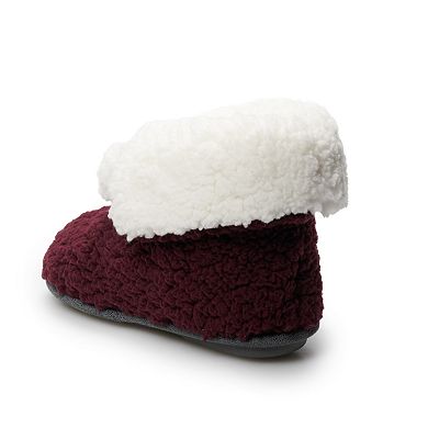 Women's Cuddl Duds® Cozy Sherpa Ankle Bootie Slippers