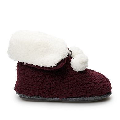 Women's Cuddl Duds® Cozy Sherpa Ankle Bootie Slippers 