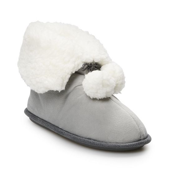 Kohls womens bootie discount slippers