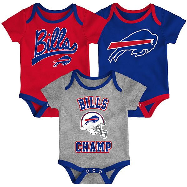 NFL Buffalo Bills Size 18M 3-Pack Short Sleeve Bodysuits