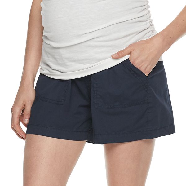 Maternity A Glow Over The Belly Soft Utility Shorts