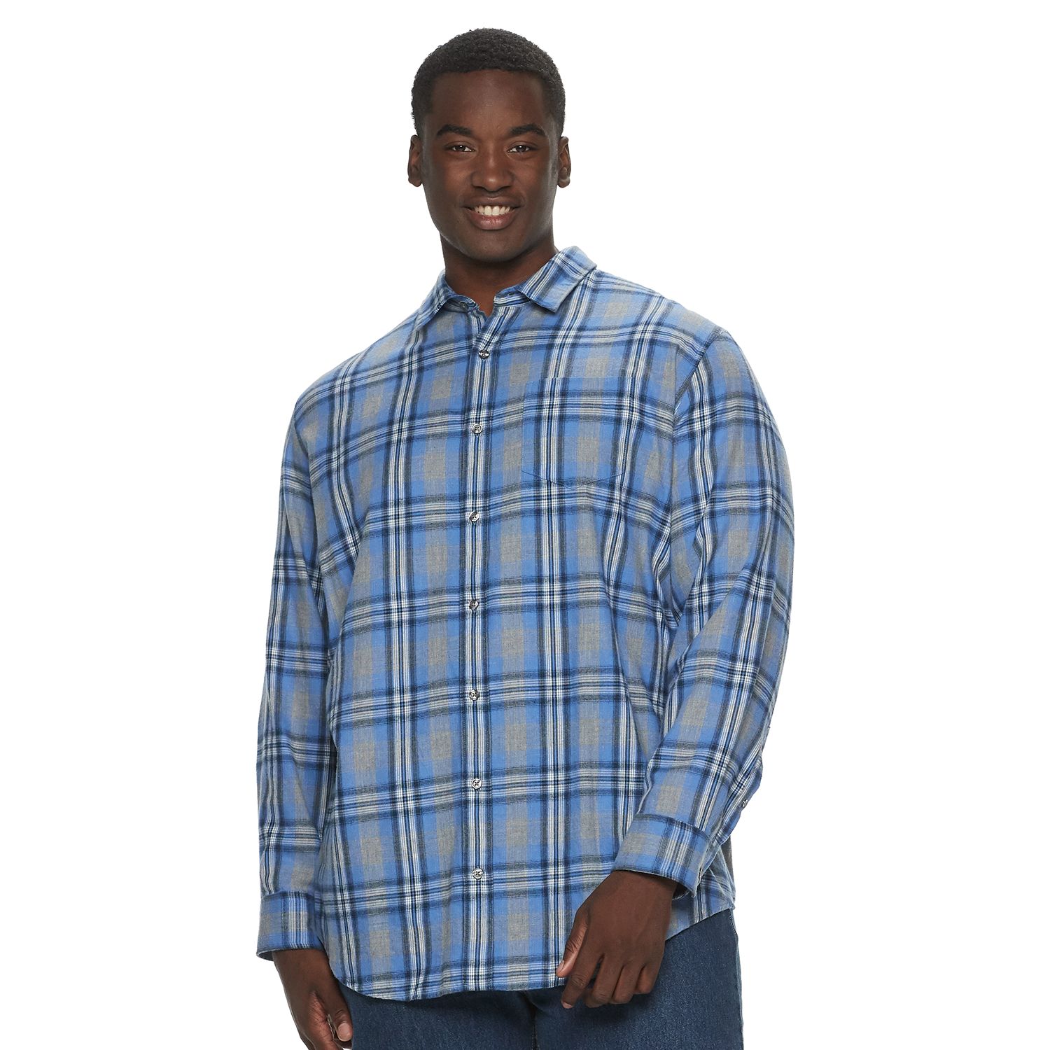 big & tall flannel shirt