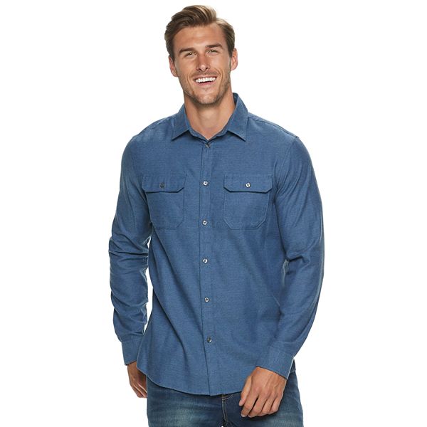 Big & Tall Apt. 9® Brushed Flannel Shirt