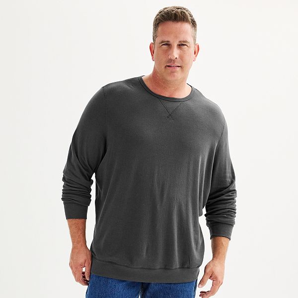 Big & Tall Sonoma Goods For Life® Super Soft Double Knit Crewneck Tee