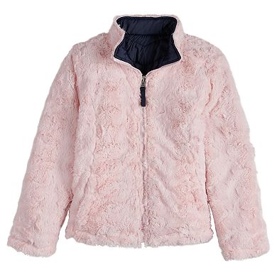Girls 7-20 SO® Reversible Faux-Fur Jacket
