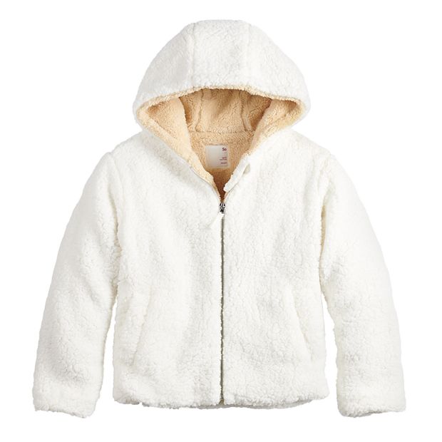 Kids Monogrammed Sherpa Pullover Jacket Girls or 