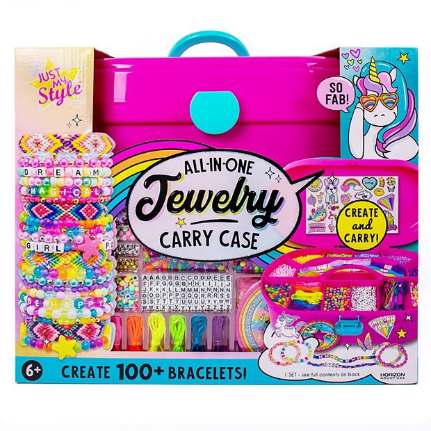 Made By Me Create Your Own Bead Pets by Horizon Group Usa, Includes Over  600 Pony Beads, 6 Key Rings, Storage Box & Much More