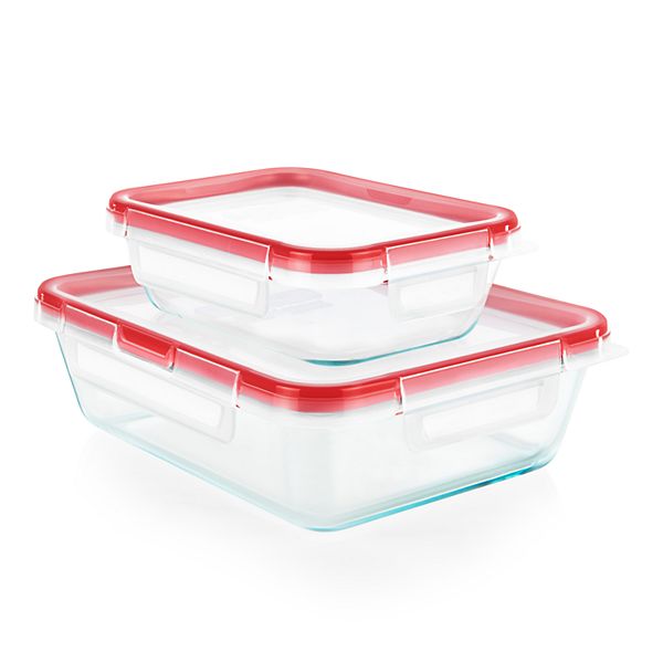 Pyrex FreshLock 4pc. Glass Food Storage Set