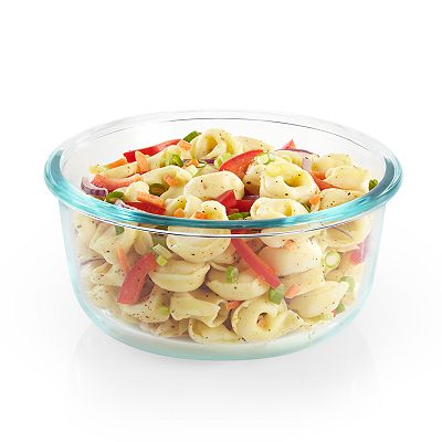 Pyrex FreshLock 4-Cup Round Glass Food Storage Container