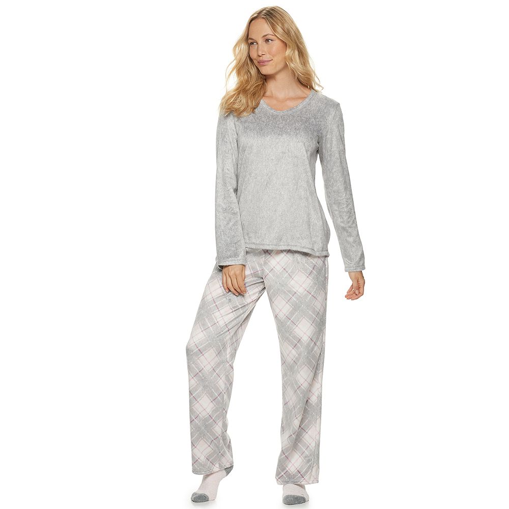Just Love Women's Ultra Soft Microfleece Pajama Set With Fun Socks - Cozy Pajama Pants & Top (Size 3X)