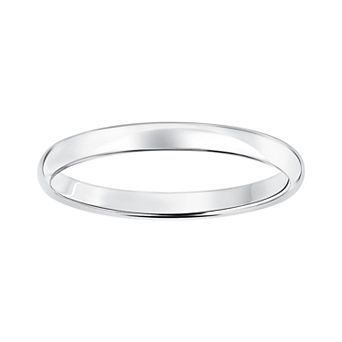 Love Always 10k Gold 2 mm Polished Dome Wedding Band