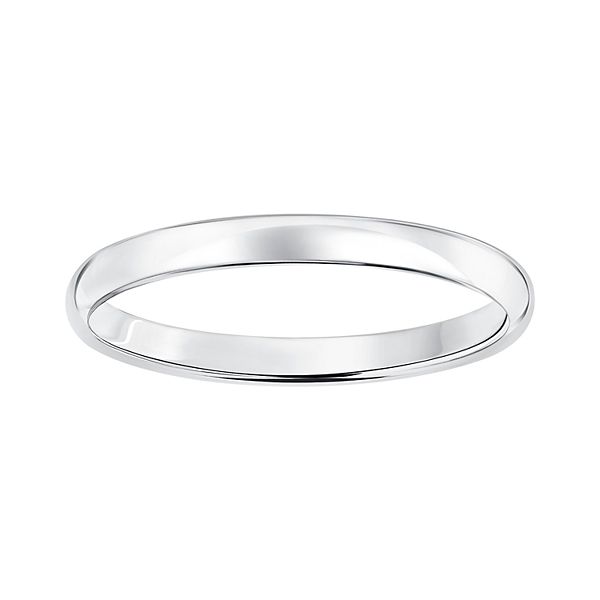 10k Gold 2 mm Polished Dome Wedding Band